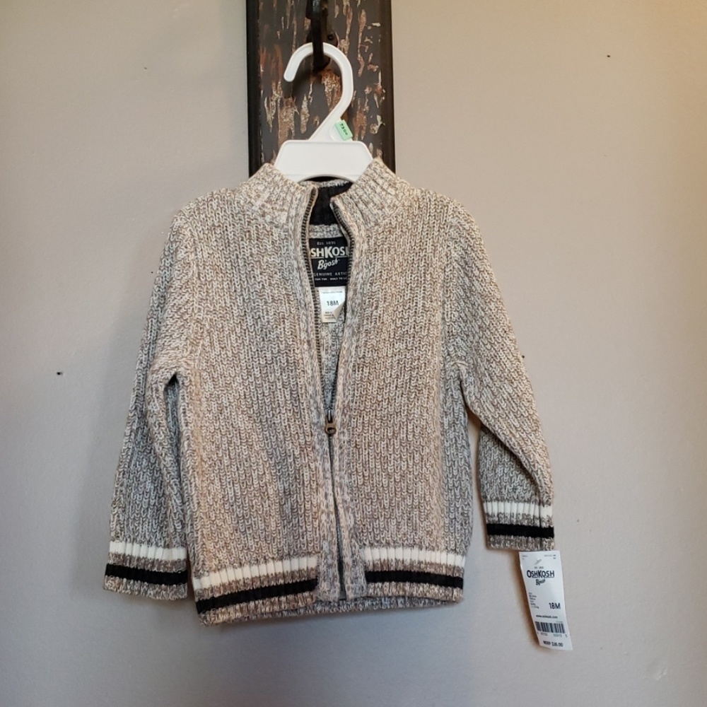 Oshkosh boy zip up sweater